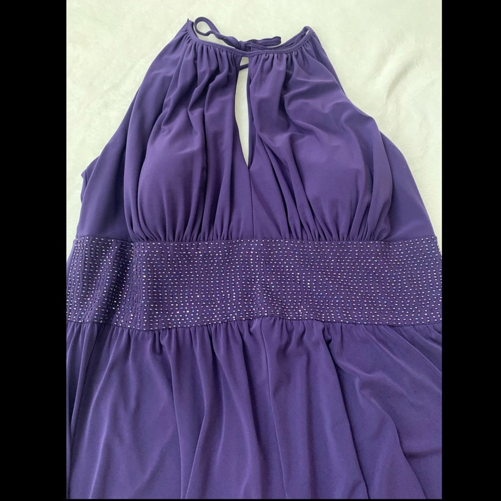 Plum maxi formal dress
